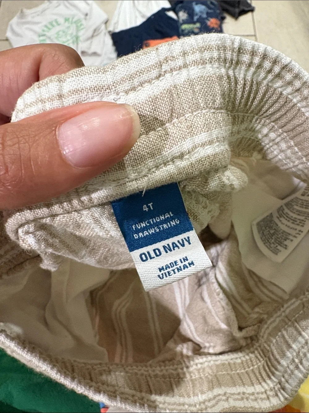 Old Navy Boys Tropical Print Swim Trunks - Green, Blue, Yellow, Coral